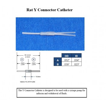 Connecteur à Catheter en Y pour rat