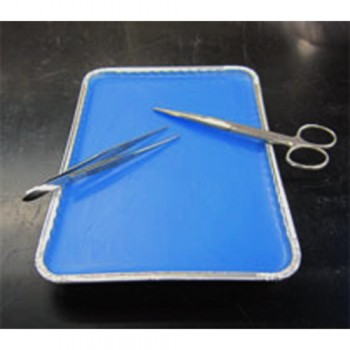 Blue wax dissection tray